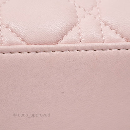 Christian Dior Medium Lady Dior Pink Lambskin Gold Hardware