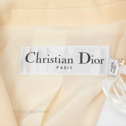 Christian Dior 30 Montaigne Blazer Bar Jacket Light Beige Size 34