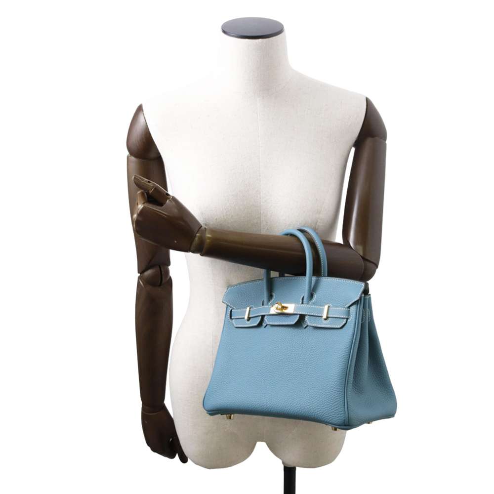 HERMES Birkin New Blue Jean Togo Leather Size 25