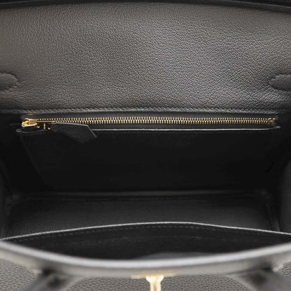 HERMES Birkin Black Togo Leather Size 25