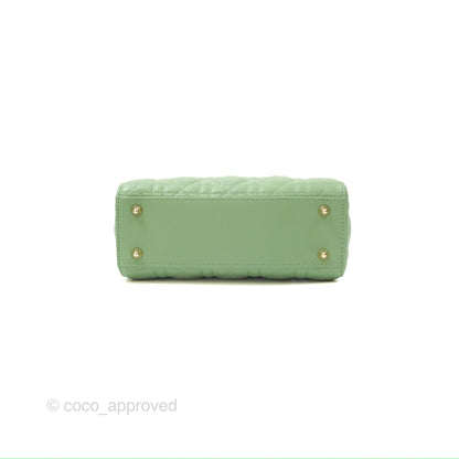 Christian Dior My ABCDior Lady Dior Avocado Green Lambskin Gold Hardware