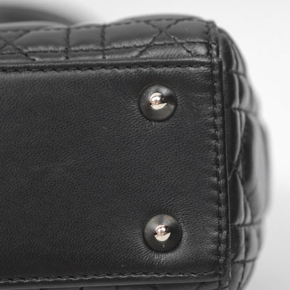 Christian Dior My ABCDior Lady Dior Black Lambskin Silver Hardware
