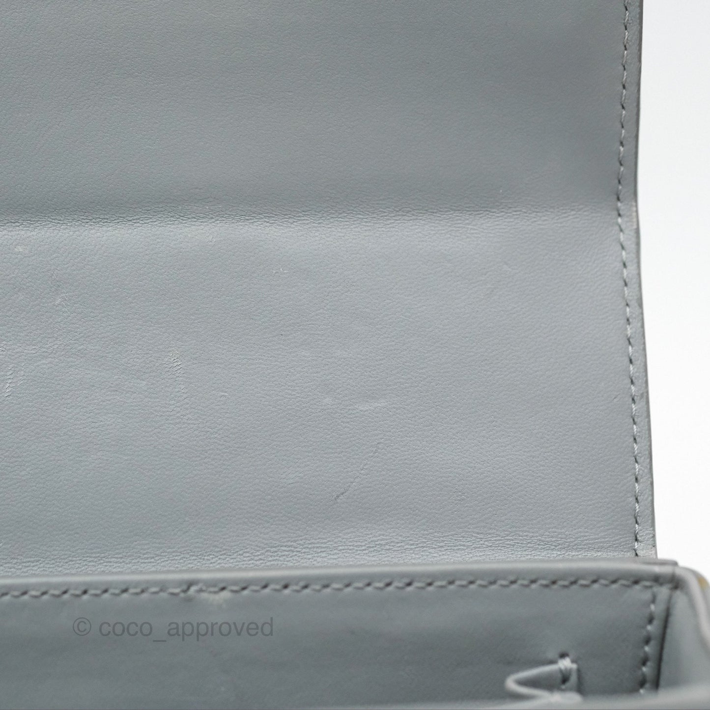 Christian Dior 30 Montaigne Box Bag Grey Calfskin