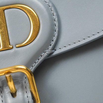 Christian Dior Medium Bobby Flap Grey Box Calfskin