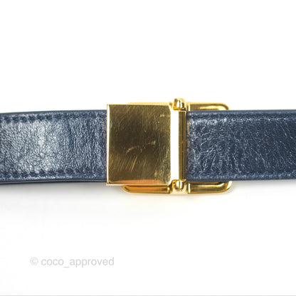 Dior 30 Montaigne Bag Navy Shiny Crinkled Lambskin