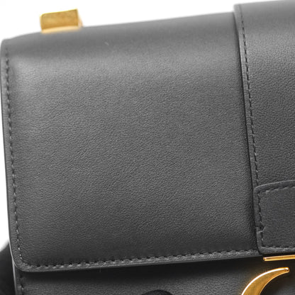 Christian Dior Small 30 Montaigne Bag Black Calfskin Gold Hardware