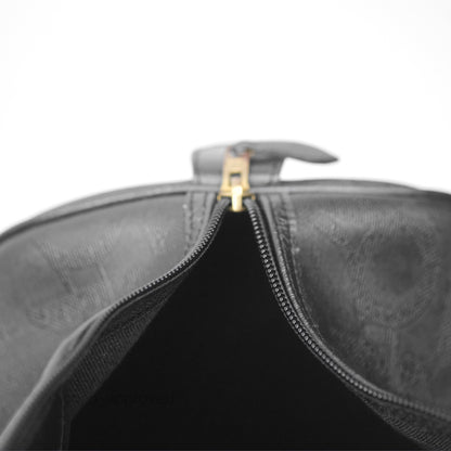 Dior Vintage Trotter Boston Duffle Bag Oblique Black