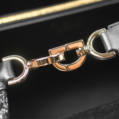 Christian Dior Medium Dior Toujours Bag Black Cannage Tweed
