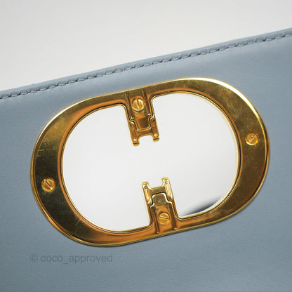 Dior Small Caro Bag Blue Supple Cannage Calfskin