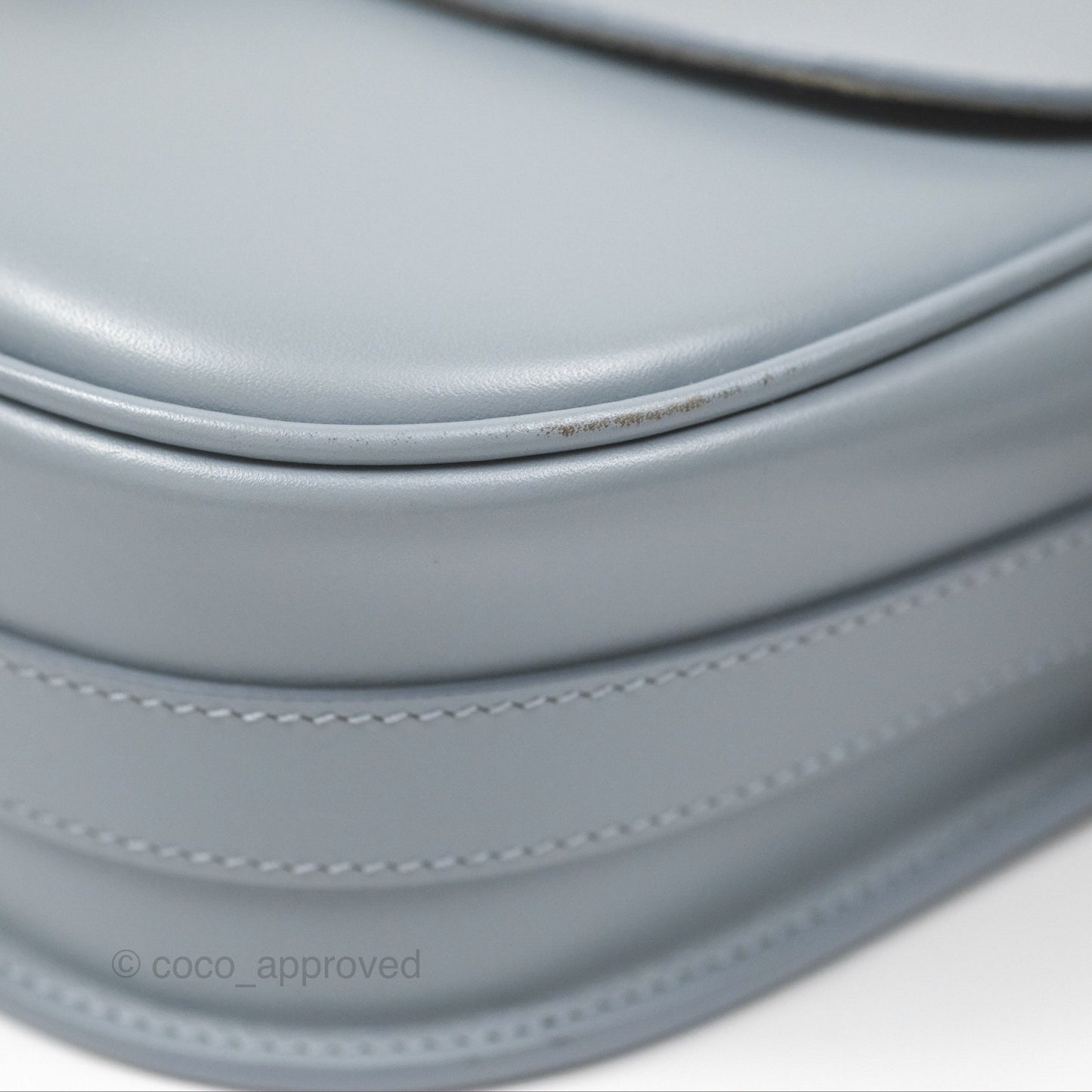 Christian Dior Medium Bobby Flap Grey Box Calfskin