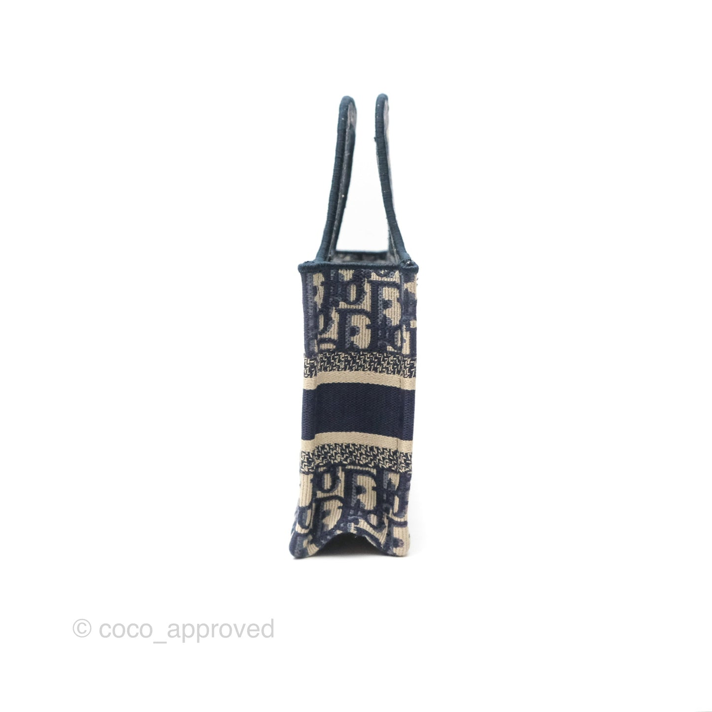 Dior Mini Book Tote Blue Oblique Canvas