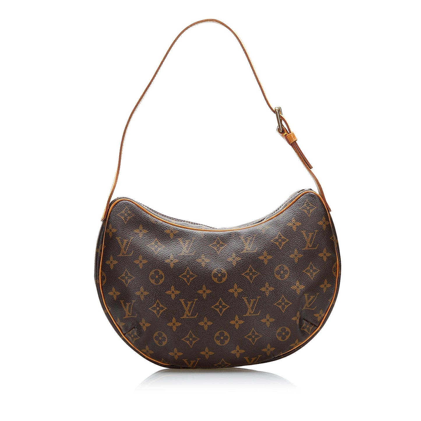 LOUIS VUITTON Monogram Croissant MM Brown