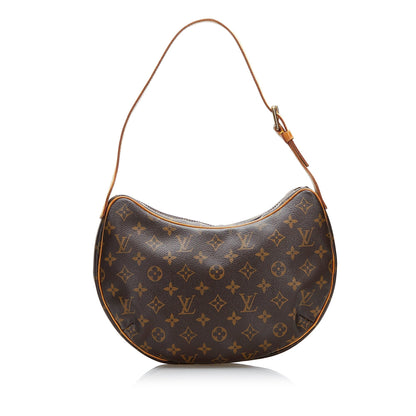 LOUIS VUITTON Monogram Croissant MM Brown