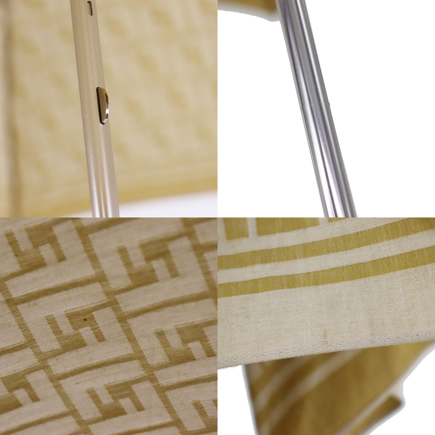 FENDI Zucca  Folding Umbrella Beige Nylon Vintage #EA473