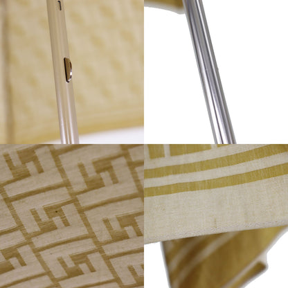 FENDI Zucca  Folding Umbrella Beige Nylon Vintage #EA473