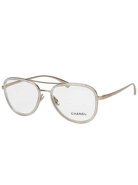 Eyewear Pilot Frame Sunglasses Gold Chanel