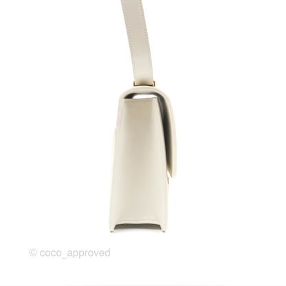 Christian Dior Small 30 Montaigne Box Bag White Calfskin