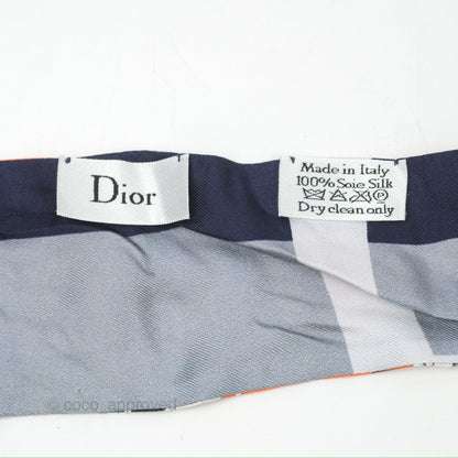 Dior ABCDior Silk Mitzah Scarf Letter S