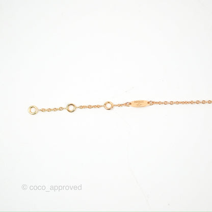 Dior Mini Rose Des Vents Bracelet 3 Diamonds Black Rose Gold
