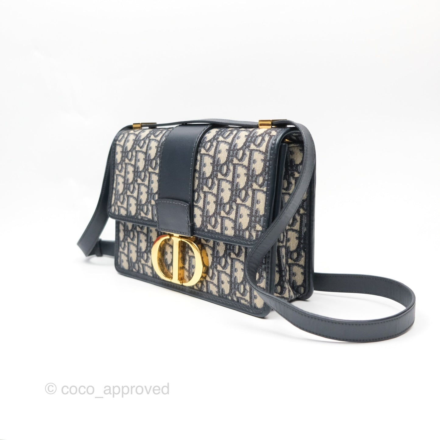 Dior 30 Montaigne Bag Navy Dior Oblique Jacquard