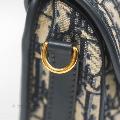 Dior Medium Bobby Bag Blue Oblique Jacquard Canvas