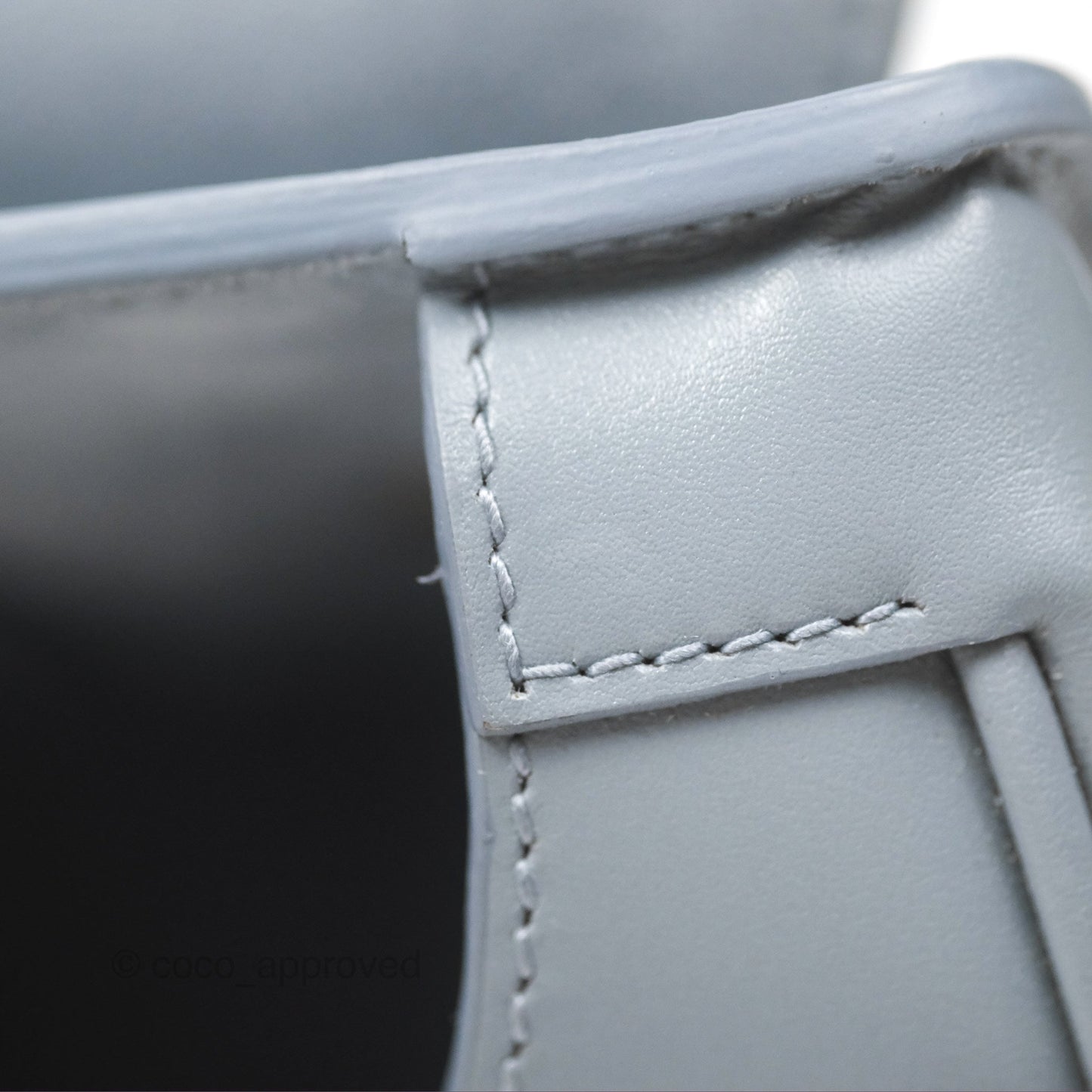 Christian Dior Medium Bobby Flap Grey Box Calfskin