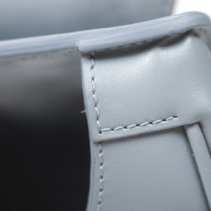 Christian Dior Medium Bobby Flap Grey Box Calfskin