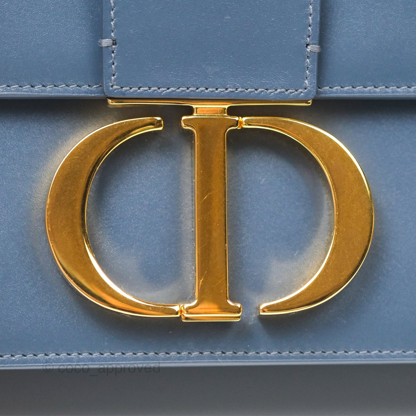 Dior 30 Montaigne Bag Blue Box Calfskin