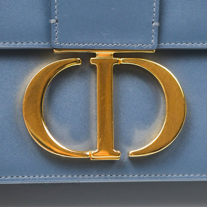 Dior 30 Montaigne Bag Blue Box Calfskin
