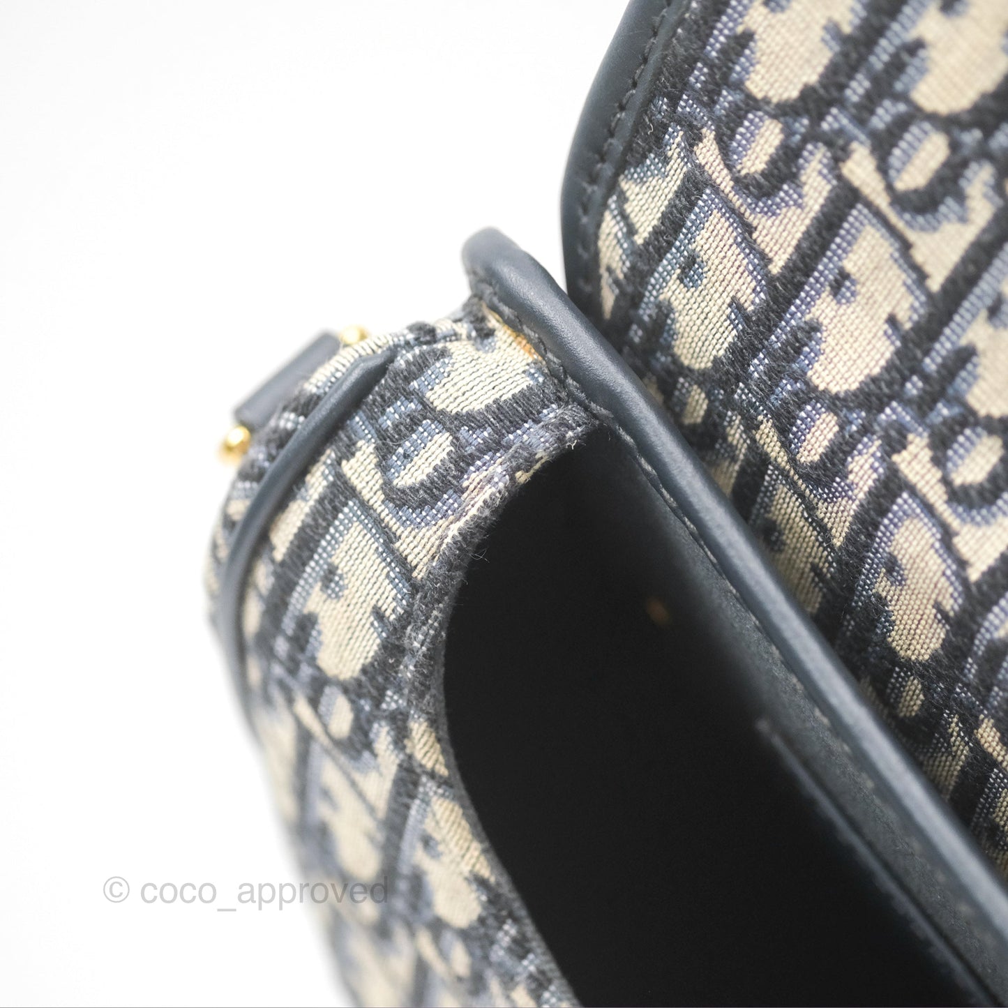 Dior Medium Bobby Bag Blue Oblique Jacquard Canvas