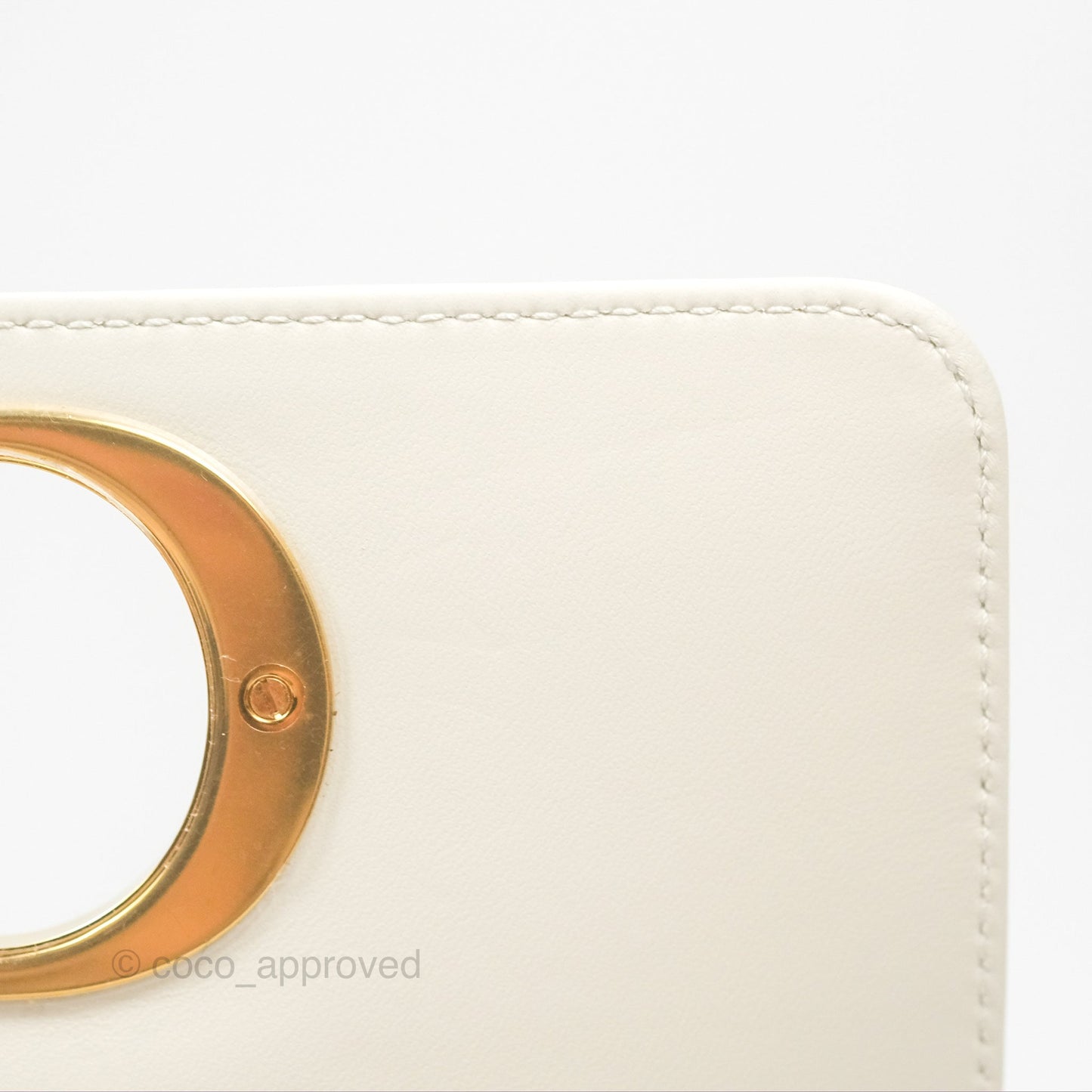 Dior Small Caro Bag Latte Lucky Star White Cannage Lambskin