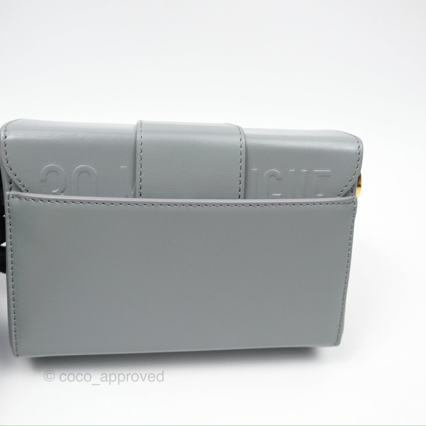 Christian Dior 30 Montaigne Box Bag Grey Calfskin