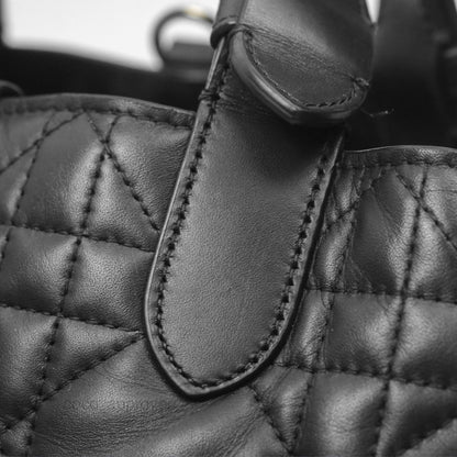 Christian Dior Small Dior Toujours Bag Black Macrocannage Calfskin