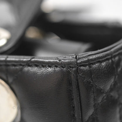 Christian Dior My ABCDior Lady Dior Black Lambskin Silver Hardware