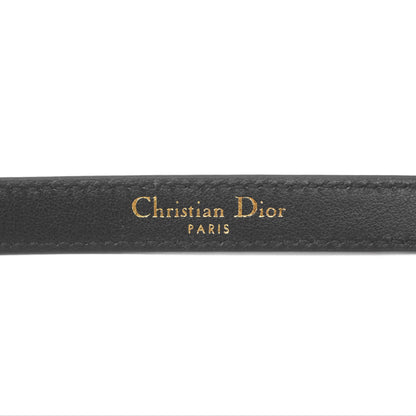 Christian Dior Dior-ID Belt Black Smooth Calfskin Size 80