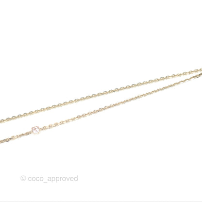 Christian Dior Double Necklace Bee Star Clover Crystals Pearls Gold Tone