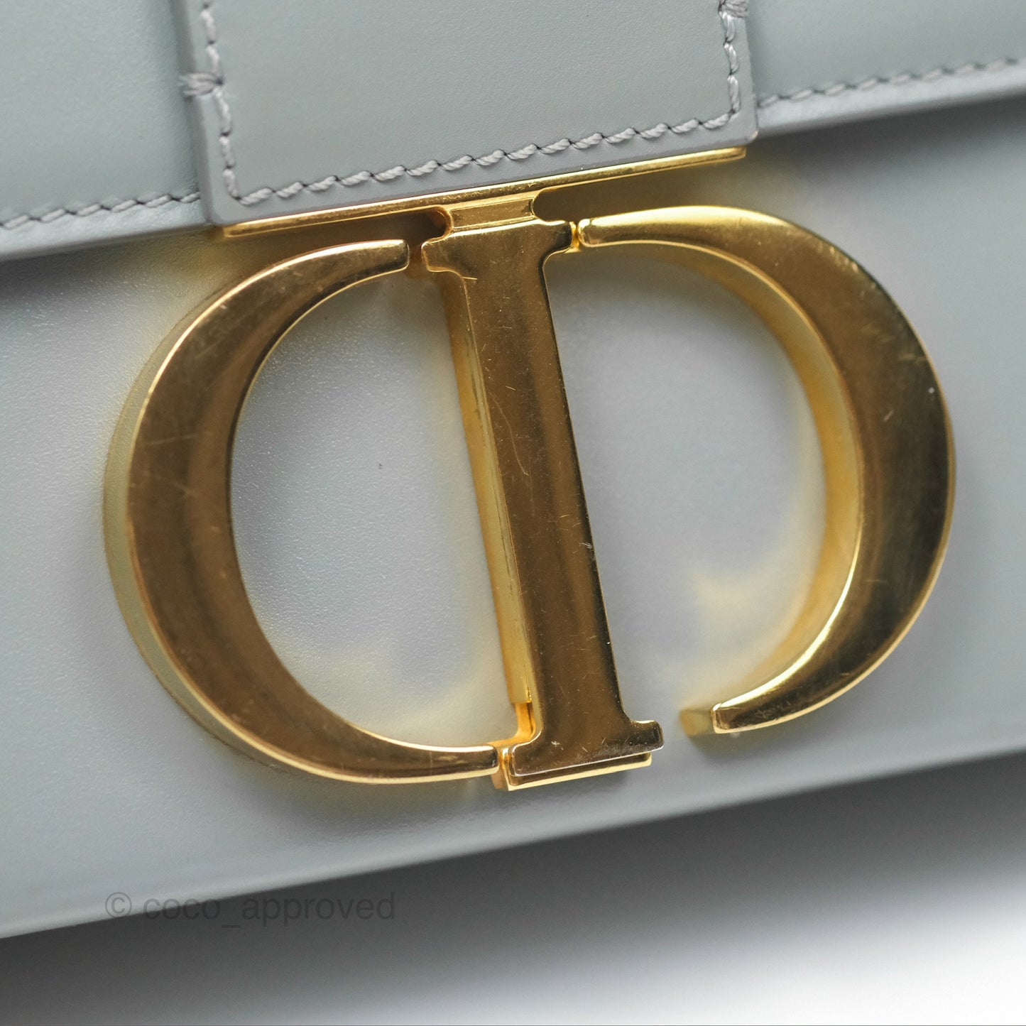 Christian Dior 30 Montaigne Box Bag Grey Calfskin