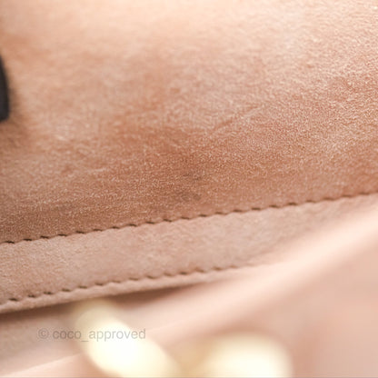 Christian Dior Medium Lady D-Joy Nude Pink Lambskin Heart Quilted