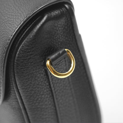 Christian Dior Medium Bobby Flap Black Grained Calfskin