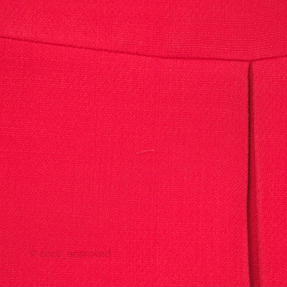 Christian Dior Red Wool Silk Dress Size 34