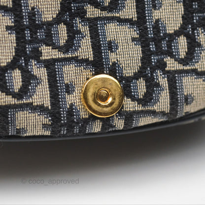Dior Small Bobby Bag Blue Oblique Jacquard Canvas