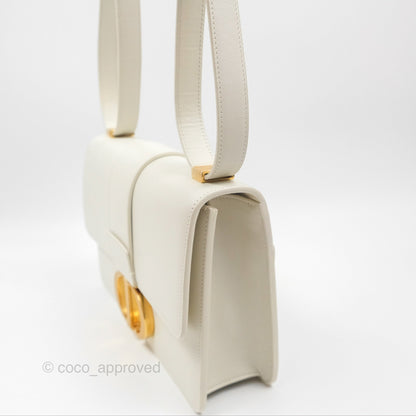 Christian Dior Small 30 Montaigne Box Bag White Calfskin