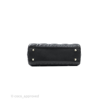 Christian Dior Lambskin My ABCDior Lady Dior Black Gold Hardware