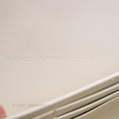 Dior Caro Pouch With Chain Latte Supple Cannage Calfskin