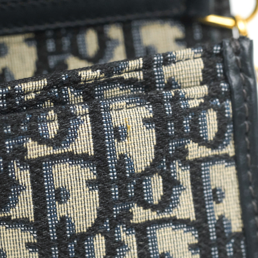Dior 30 Montaigne Clutch Navy Oblique Canvas