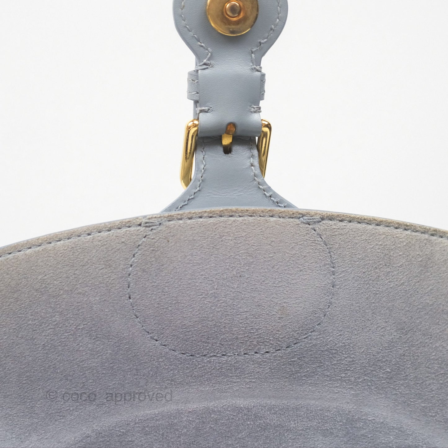 Christian Dior Medium Bobby Flap Grey Box Calfskin