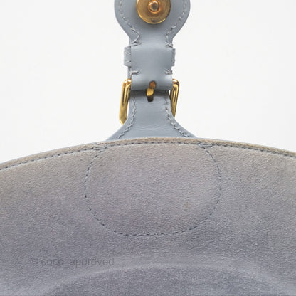Christian Dior Medium Bobby Flap Grey Box Calfskin