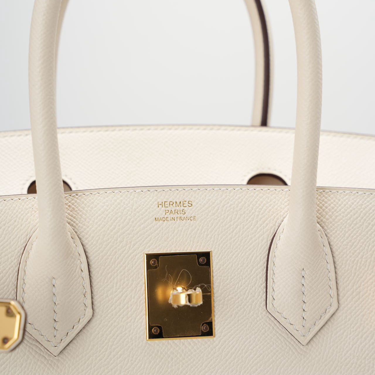 Hermes Birkin 30 Sellier Bag in Nata Epsom Leather with Gold Hardware