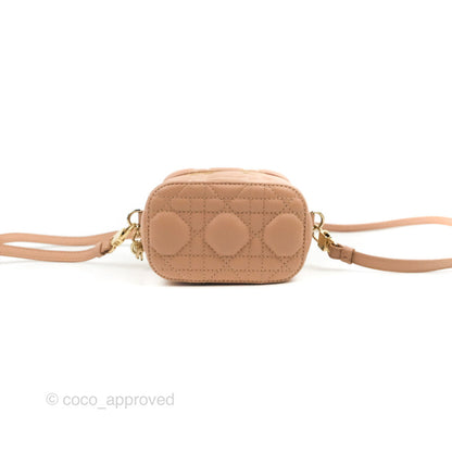 Christian Dior Micro Lady Dior Vanity Case Pink Cannage Lambskin