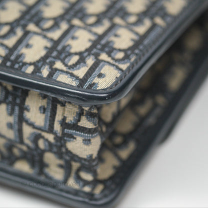 Dior 30 Montaigne Bag Navy Dior Oblique Jacquard